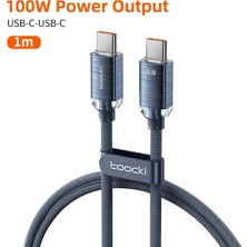 Toocki USB Tip C Tipi C Kablo 100W Hızlı Şarj Için iPhone 15 Pro Max MacBook Samsung Huawei Xiaomi Oneplus Poco