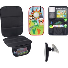 Been Dikiz Aynası + Araç Koltuğu Koruyucu + Tablet ve Telefon Organizer + Oto Koltuğu Oyuncağı Set