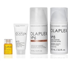 OLAPLEX Goodybye Dryness Kit - Saçtaki Kuruluğu Önleyen & Nemlendiren & Bağ Güçlendirici Saç Bakım Seti