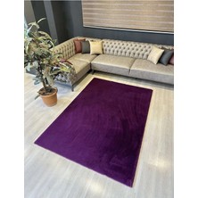 Frt Home Frt Mor Dekoratif Peluş Puffy Kaymaz Taban Salon Mutfak Çocuk Odası Koridor Halısı