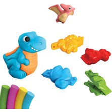 Apexma 3 Boyutlu Dinozor Oyun Hamuru ve Kalıp Seti 200 Gr. - 3D Dinozor Kalıp ve Hamur Set