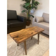 Kastawoods 2230145 Ceviz El Yapımı Kütük Orta Sehpa 87X31