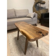 Kastawoods 2230145 Ceviz El Yapımı Kütük Orta Sehpa 87X31