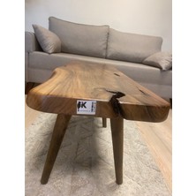 Kastawoods 2230145 Ceviz El Yapımı Kütük Orta Sehpa 87X31