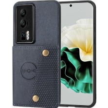 Cüzdan Kılıf Için Huawei P60 Buit Demir Kart Tutucu Cüzdan Kılıf Darbeye (Yurt Dışından)