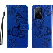 Xiaomi 11T/11T Pro Pu Deri Darbeye Kapak Manyetik Flip Case (Yurt Dışından)