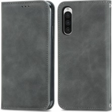 Sony Xperia 10 V Için Flip Case Basit Iş Cüzdan Kapak Çevirin Deri (Yurt Dışından)