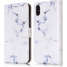 Iphone x Için Flip Case/xs Mermer Desen Tam Koruma Pu Deri Cüzdan (Yurt Dışından)