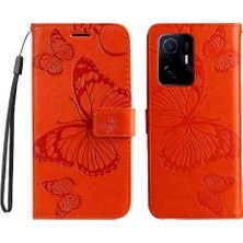 Xiaomi 11T/11T Pro Pu Deri Darbeye Kapak Manyetik Flip Case (Yurt Dışından)