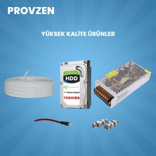 Provzen 10 Kameralı 5mp Lensli 1080P Fullhd Gece Görüş Renkli Set