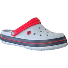 Akınalbella E195 Gri-Lacivert Erkek Hastane Sabo Terlik Sandalet