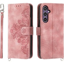 Mellow Shop Galaxy S24 Artı Kabartmalı Bileklik Çoklu Kredi Için Flip Case (Yurt Dışından)