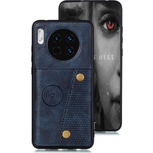 Mellow Shop Huawei Mate 30 Kart Tutucu Buit Için Cüzdan Durumda Demir Cüzdan Durumda (Yurt Dışından)