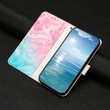 Mellow Shop Huawei Huawei Nova 9 Için Flip Case Manyetik Kart Yuvaları Tutucu Mermer Desen Tam (Yurt Dışından)