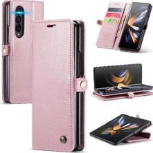 Mellow Shop Galaxy Z Için Flip Case Fold 3 5g Kart Tutucu Retro Cüzdan Kapak (Yurt Dışından)