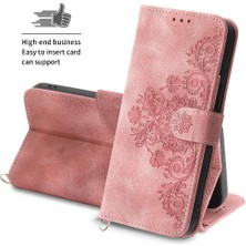 Mellow Shop Iphone 14 Için Flip Case Artı Bileklik Çoklu Kredi Kartı Yuvaları Kabartmalı (Yurt Dışından)