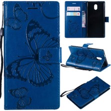 YH Mall Kart Yuvası Standı ile Nokia 3 Için Flip Case Pu Deri Flip Kickstand Kapak (Yurt Dışından)