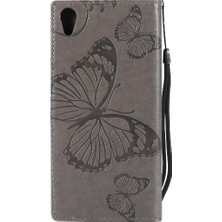 Sony Xperia Xa1 Ultra Pu Deri Flip Case Kickstand Manyetik (Yurt Dışından)