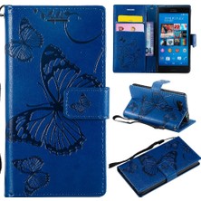 Sony Xperia Z3 Mini Pu Deri Darbeye Kapak Için Flip Case Manyetik (Yurt Dışından)