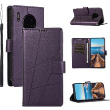 Huawei Mate 30 Için Flip Case Kickstand Üç Kart Yuvaları Şok Emici (Yurt Dışından)