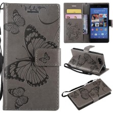 YH Mall Sony Xperia Z3 Mini Pu Deri Darbeye Kapak Için Flip Case Manyetik (Yurt Dışından)