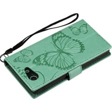 YH Mall Sony Xperia Z3 Mini Pu Deri Darbeye Kapak Için Flip Case Manyetik (Yurt Dışından)