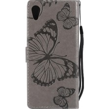 YH Mall Kart Yuvası ile Sony Xperia Xa1 Flip Kickstand Pu Deri Için Flip Case (Yurt Dışından)