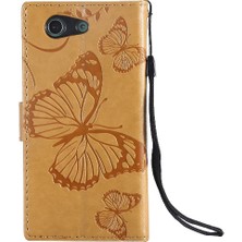 YH Mall Sony Xperia Z3 Mini Pu Deri Darbeye Kapak Için Flip Case Manyetik (Yurt Dışından)