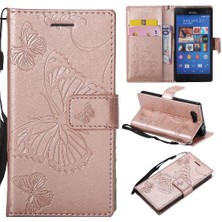 YH Mall Sony Xperia Z3 Mini Pu Deri Darbeye Kapak Için Flip Case Manyetik (Yurt Dışından)