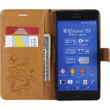 YH Mall Sony Xperia Z3 Için Flip Case Kart Yuvası Standı ile Manyetik Kapak Pu Flip (Yurt Dışından)