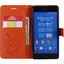 YH Mall Sony Xperia Z3 Için Flip Case Kart Yuvası Standı ile Manyetik Kapak Pu Flip (Yurt Dışından)