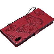 YH Mall Sony Xperia Xa1 Ultra Pu Deri Flip Case Kickstand Manyetik (Yurt Dışından)