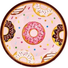 Parti Dükkanım Donut Temalı Tabak 8 Adet