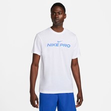 Nike Pro Dri-Fit Erkek Beyaz Günlük T-SHIRT.100