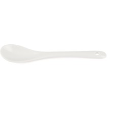 Benante 6'lı Porselen Çay Kaşığı - Beyaz - 12,5 cm