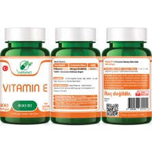 Yurdavit Vitamin E Vitamini 400 Iu 2X100 Softgel