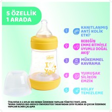 Chicco Perfect5 P5 Antikolik Biberon Pp 150ML Yavaş Akış Sarı