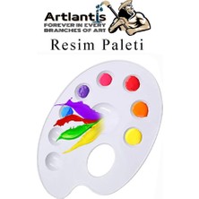 Artlantis 25 x 25 Tuval Seti 1 Paket Masa Üstü Şövale Mydido Akrilik Boya Plastik Spatula Resim Fırçası Palet Ponpon Sünger Fırça