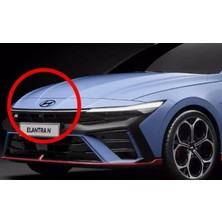 Dk Tuning Elantra Cn7 Siyah Ön Panjur Logo Hyundai Ile Uyumlu