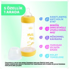 Chicco Perfect5 P5 Antikolik Biberon Pp 300ML Hızlı Akış Sarı