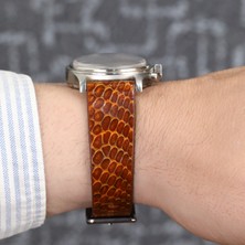 Onywatch 10MM Gerçek Yılan Derisi Kordon 19 mm Deri Kordon 19 mm Deri Kayış 19 mm Deri Saat Kordonu 19 mm Kordon