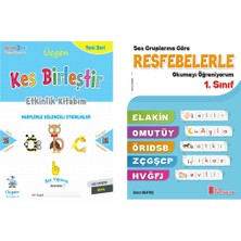 1.sınıf Hazırlık Kes Birleştir Etkinlik Kitabı + Resfebelerle Okumayı Öğreniyorum