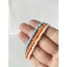Hanım Kız Kum Boncuk Bileklik 3'lü Boncuk Bileklik Set
