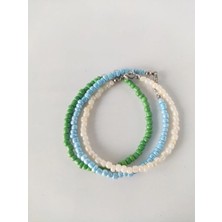 Hanım Kız Kum Boncuk Bileklik 3'lü Boncuk Bileklik Set