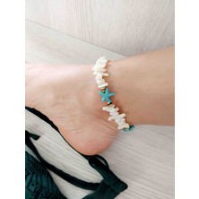 By Song Jewelry Deniz Yıldızlı Mercan Doğaltaşlı Halhal