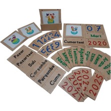Montessori Gemisi Ahşap Takvim