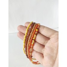 Hanım Kız Kum Boncuk Kolye 5'li Kolye Set