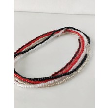 Hanım Kız Kum Boncuk Kolye 5'li Kolye Set