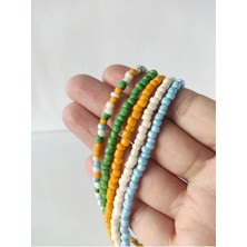 Hanım Kız Kum Boncuk Kolye 5'li Kolye Set