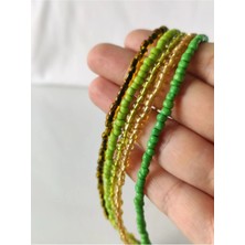 Hanım Kız Kum Boncuk Kolye 5'li Kolye Set